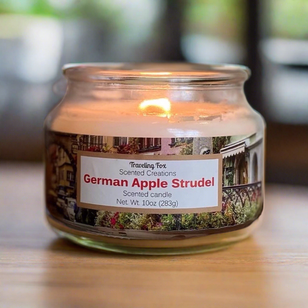 German Apple Strudel Scented Candle - Traveling Fox Scented Creations